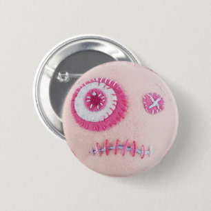 Pink Eye 6 Cm Round Badge
