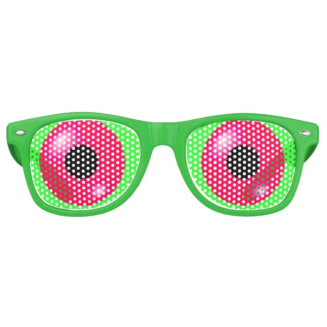 Pink Eyeballs Retro Sunglasses (Front)