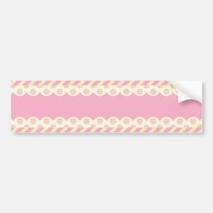 Pink Eyelet Background Bumper Sticker