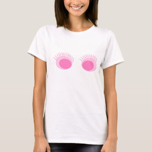 Pink Eyes/Lashes Women's American Apparel T-Shirt