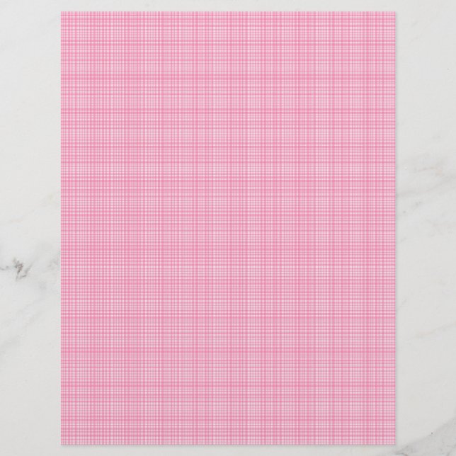 Pink fabric scrapbook paper design (Front)