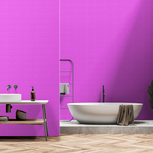 Pink fabric textured pattern wallpaper (Bathroom)
