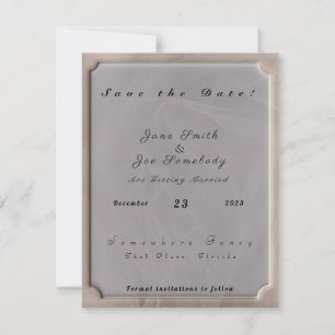 Pink fabric textured print-any colour save the date