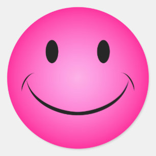 Pink Face Sticker