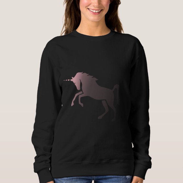 Pink fading Unicorn Sweatshirt (Front)