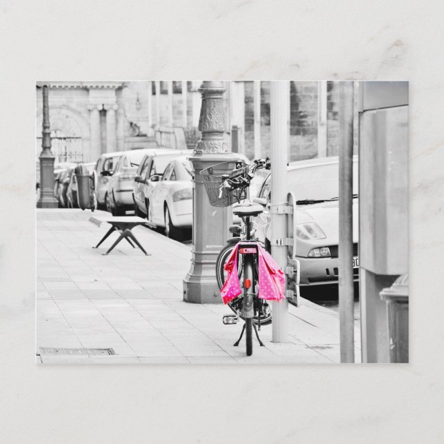 Pink Fahrrad Postcard (Front)