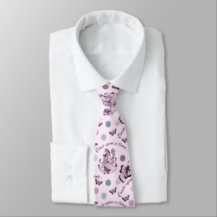 Pink Fairies, Butterflies and Colourful Polka Dots Tie