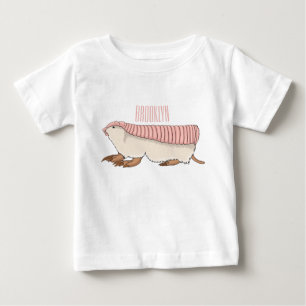 Pink fairy armadillo cartoon illustration baby T-Shirt