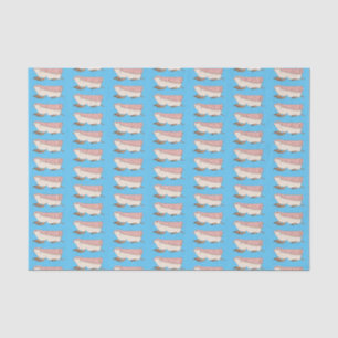 Pink fairy armadillo cartoon illustration tissue paper