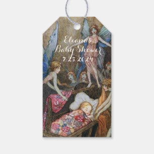 Pink Fairy Baby Blessings Baby Shower Gift Tags