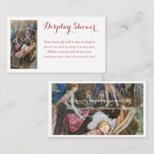 Pink Fairy Baby Blessings Display Shower  Enclosure Card