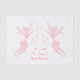 Pink Fairy Baby Shower Tissue Paper