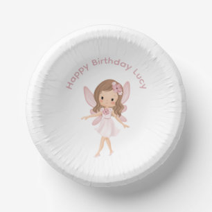 Pink Fairy Children's Birthday Paper Plate