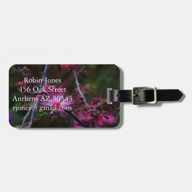 Pink Fairy duster Luggage Tag (Front Horizontal)