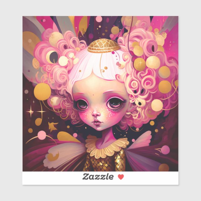 Pink Fairy Fantasy Art (Sheet)
