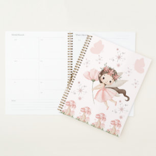 Pink Fairy Girl Cute Pastel Fairy Illustration Planner