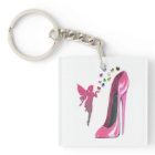 Pink Fairy Hearts and Stiletto Shoe Art