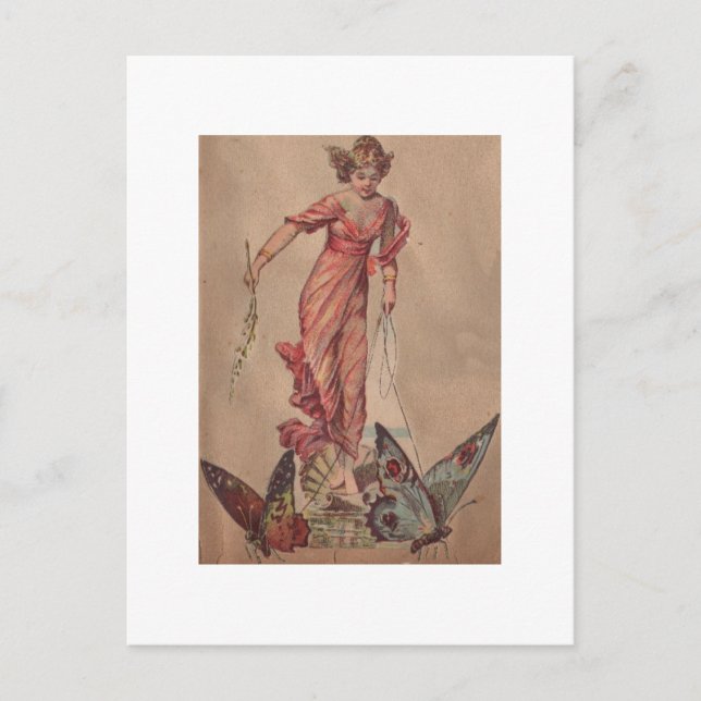 Pink Fairy Postcard (Front)