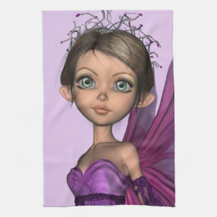 Pink Fairy Tea Towel