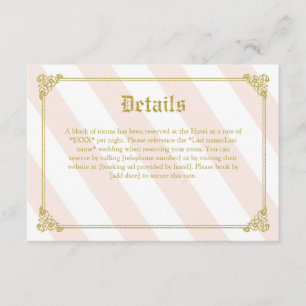 Pink Fairytale Details Card