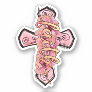 Pink Faith Cross Christian
