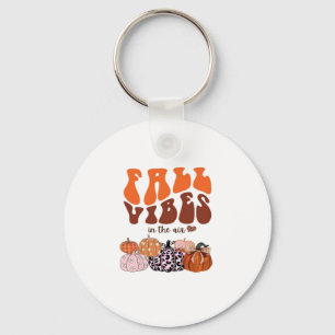 Pink Fall Pumpkin T-Shirt � Cute Autumn Graphic Te Key Ring