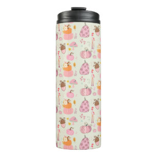  Pink Fall Thermal Tumbler