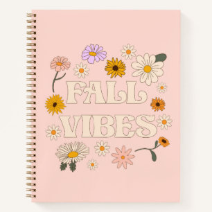 Pink Fall Vibes Notebook