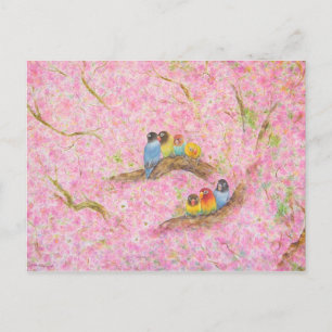 Pink Family Bliss Postcard