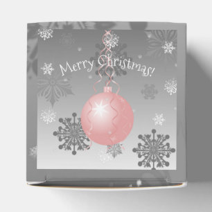 Pink Fancy Christmas Ornament Favour Box