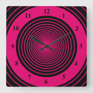 Pink Fantasy - Add your favourite colours - Square Wall Clock