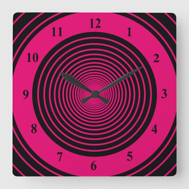 Pink Fantasy - Add your favourite colours - Square Wall Clock (Front)