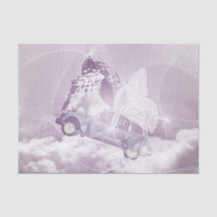 Pink Fantasy Flying Horse Car Butterfly Fairy Wing Tissue Paper