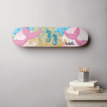 Pink Fantasy Mermaid Life Skateboard<br><div class="desc">🥇AN ORIGINAL COPYRIGHT DESIGN by Donna Siegrist ONLY AVAILABLE ON ZAZZLE! Mermaid Skateboard ready for you to personalise. ✔NOTE: ONLY CHANGE THE TEMPLATE AREAS NEEDED! 😀 If needed, you can remove the text and start fresh adding whatever text and font you like. 📌If you need further customisation, please click the...</div>