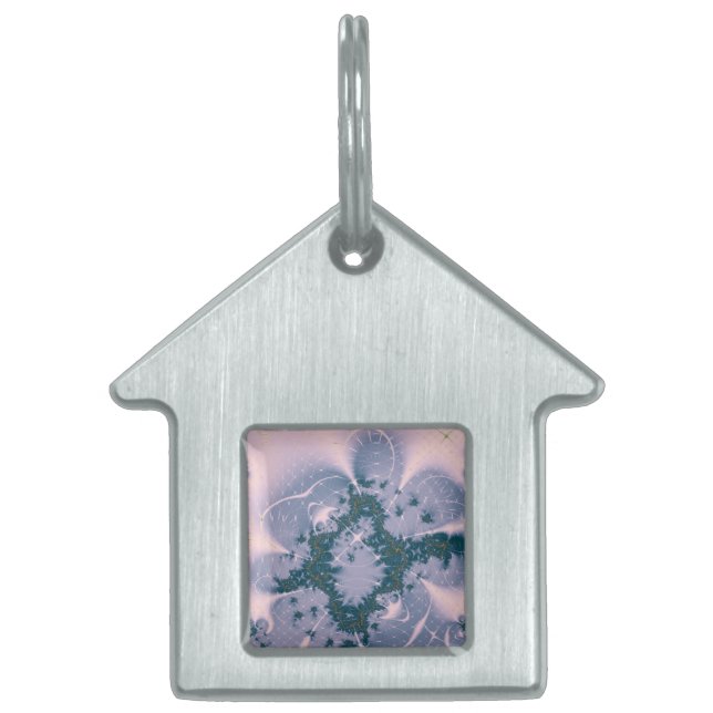 Pink Fantasy Pet ID Tag (Front)