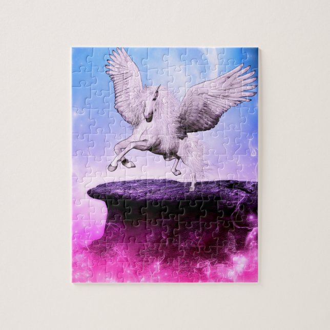 Pink Fantasy Unicorn Jigsaw Puzzle (Vertical)
