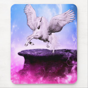 Pink Fantasy Unicorn Mouse Mat