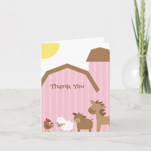 Pink Farm Note Cards