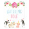 Pink Farm Watering Hole Birthday Sign