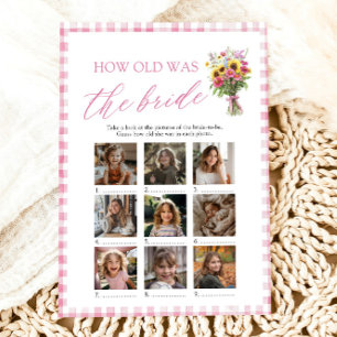 Pink Farmers Market How Old Was The Bride Game Invitation