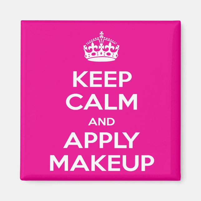 Pink Fashion Models, Keep Calm, Fridge Magnet (Front)