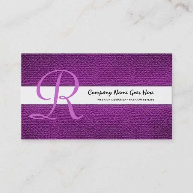 Pink fashion stylist seamstress tailor business card (Front)