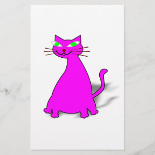 Pink Fat Cat Stationery