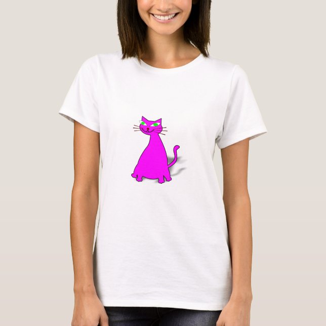 Pink Fat Cat T-Shirt (Front)