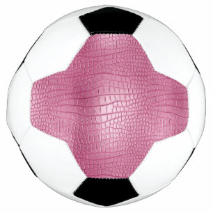 Pink Faux Alligator Animal  Football