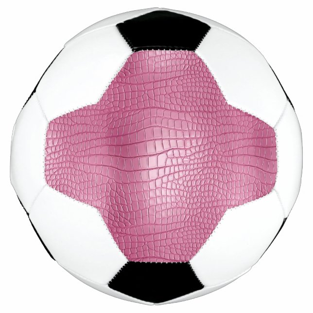 Pink Faux Alligator Animal  Football (Front)