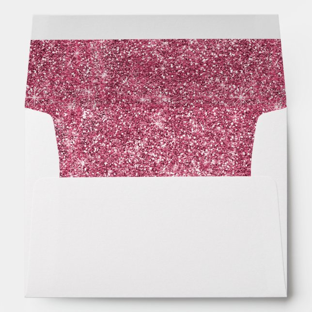 Pink Faux Glitter Envelope (Back (Bottom))