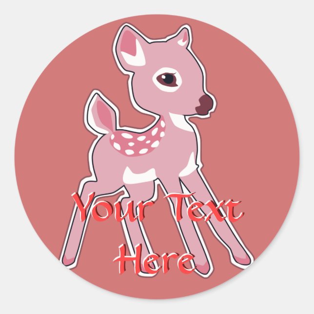Pink Fawn Stickers (Front)
