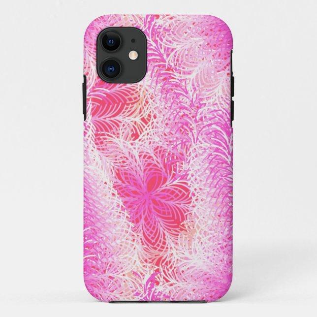 Pink feather boa Case-Mate iPhone case (Back)