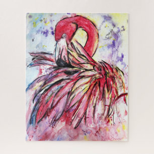 Pink feathers jigsaw puzzle